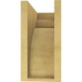 thumbnail image 4 of 6"W x 12"D x 12"H Classic Yorktown Rough Cedar Woodgrain TimberThane Corbel, Primed Tan, 4 of 6