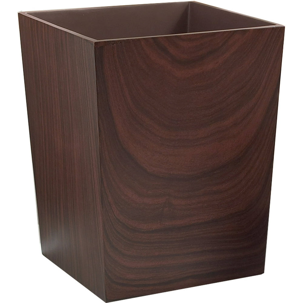 Excell Blocken Wood Bathroom Wastebasket