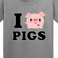 thumbnail image 4 of Inktastic I Love Pigs Youth T-Shirt, 4 of 5