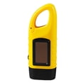 thumbnail image 1 of Graflsoa Lampe de Poche à Manivelle à DEL à Énergie Solaire pour le Camping, la Randonnée et les Urgences - Jaune, ABS Résistant à l'Eau, Mousqueton Inclus, 1 of 7