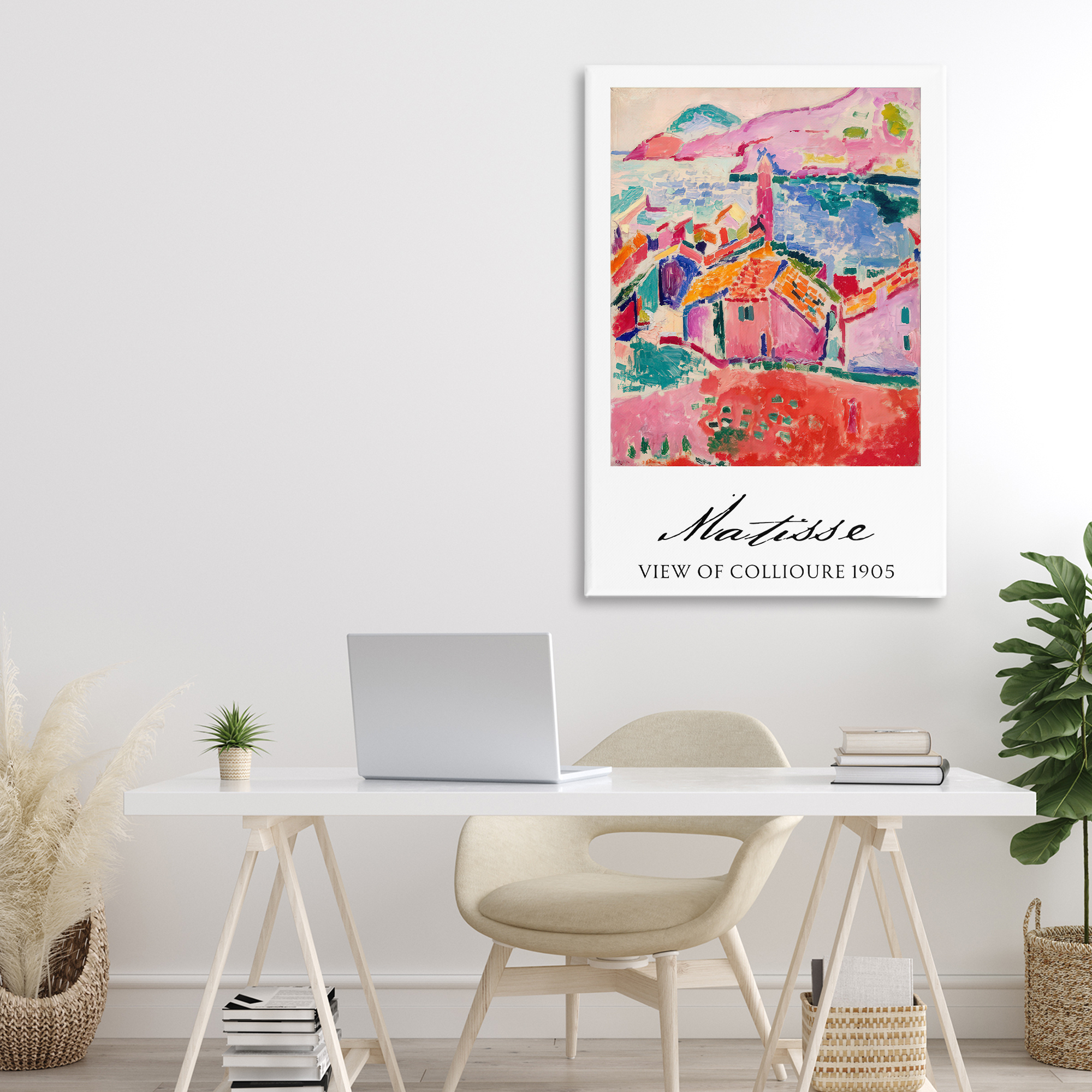 View Of Collioure Canvas Wall Art, design by Vintage Hustle