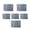 Grey, variant on 6Pcs File Wallet Bag Zippered Folder Water Resistant Oxford Money Pouches Documents Organizers Bag 9.45x7Inch 11.4x8Inch