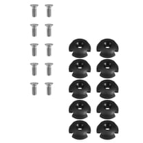 MLINS  Kayaking Small Buckle Canoe Boat D Strap Anchor Trolley Kit Black