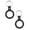 Black, variant on PU Leather Coin Holder Keychain Case Portable Storage for Commemorative Coins Badge Key Accessories Protective Capsule Cover with Hanging Loop Organizer