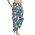 thumbnail image 2 of Xecao Forest Rabbit Women's Straight Lounge Pajama Pants: The Epitome of Relaxed Sleepwear, 2 of 9