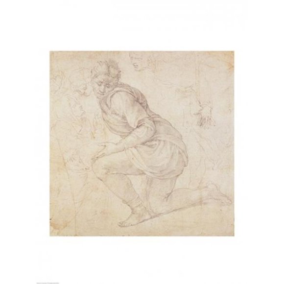 5211-75 Fawkener Recto Affiche Imprimée par Michelangelo Buonarroti - 24 x 36 Po - Grande