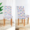 thumbnail image 3 of Yayeee 2 Pack Dining Chair Covers Stretch Parson Chairs Slipcovers Seat Protector, Purple Retro Shapes, 3 of 6