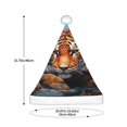 thumbnail image 3 of Cauagu Colorful Plant Tiger for Adult Christmas Hat,1-Pack Xmas Holiday Hat Santa Hat for Women & Men Festive Headwear Accessories Fit for Christmas/New Year/Party, 3 of 6