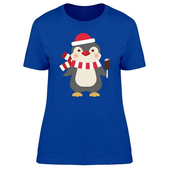Penguin With A Popsicle Tee Women's -Image by Shutterstock