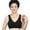 Black, variant on Yyeselk Wireless Bras for Older Women Comfort Front Closure Wirefree Bras Plus Size Full Support No Underwire Breathable Daily Bras Army Green XXXL