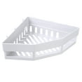 thumbnail image 1 of Estantes de baño triangulares, estante organizador de ducha de diseño elegante para accesorios de baño, estantes de esquina con ganchos ajustables, fuerte succión para almacenamiento de gran tamaño, 1 of 6