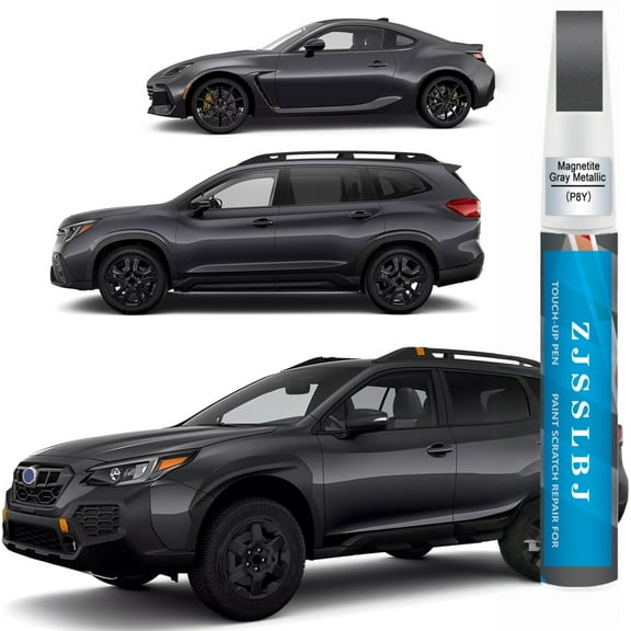 Car Touch Up Paint(Magnetite Gray Metallic(P8Y)) for SUBARU, Car Paint Scratch Repair Kit, Quick & Easy Solution to Repair, 2 in 1 Scratch Remover Pen with Color-Matched