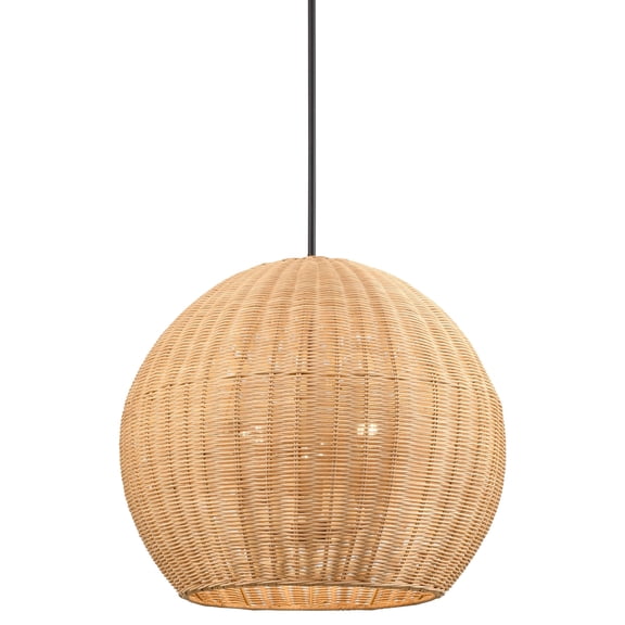 Millennium Lighting 9025-NAT Elise 3 Light 22" Wide Pendant - Black