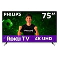 thumbnail image 1 of Pantalla Philips 75 Pulgadas 4K UHD QLED Roku TV 75PUL7636/F8, 1 of 8