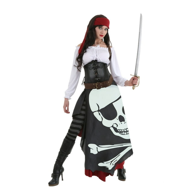 Plus Size Women's Pirate Flag Gypsy Costume