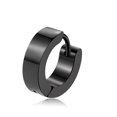 thumbnail image 3 of Pendientes de aro de acero inoxidable TUNC negro 1 par, 3 of 3