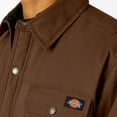 thumbnail image 5 of Dickies Men's Water Repellent Fleece-Lined Duck Shirt Jacket, Timber Brown, X-Small, 5 of 5