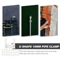 thumbnail image 2 of Beaupretty 50Pcs PVC White U Shape Clamp Support for Thin Wall Pipe with Anti Scale Feature, 2 of 7
