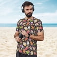 thumbnail image 4 of Wukai Boba Milk Tea Print Men's Short-Sleeved Mesh T-Shirt,Quick-Dry Short Sleeve Workout T-Shirt-XX-Large, 4 of 8