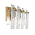 thumbnail image 5 of Genry 4-Light Bathroom Vanity Light in Warm Brass, 5 of 5