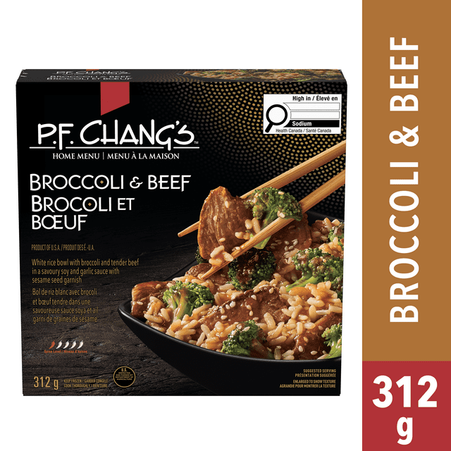 P.F. Chang’s HOME MENU™ Broccoli & Beef - No Artificial Flavours, Colours, or Preservatives - Restaurant-Inspired Flavours at Home - Convenient and Ready in Minutes, Beef & Broccoli