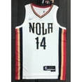 thumbnail image 2 of hot pressed 2022 nba Orleans Pelicans No. 14 Ingram white city ediiton basketball jersey Gao Jiahui unisex, 2 of 2