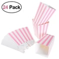 thumbnail image 1 of CIMAXIC birthday NUOLUX 24pcs Popcorn Boxes Rugby Stripe Pattern Decorative Dinnerware for Birthday Parties / Baby Showers / Graduations (Pink),4.72"X2.76"X0.08", 1 of 4