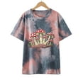 thumbnail image 4 of tklpehg Womens Tops Short Sleeve Leisure Mushroom Print Graphic Tee Shirt Summer Comfy Tunic Lightweight Crewneck Tops Loose Trendy Pink XL, 4 of 9