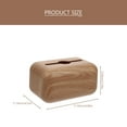 thumbnail image 2 of FRCOLOR  Wicker Imitation Wood Grain Tissue Box Paper Storage Office, 2 of 8