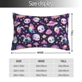 thumbnail image 2 of Sikiie Skull mushroom space Pillow Covers, Throw Pillow Case Cushion Covers,Cushion for Bedroom,Couch,Home-14"x20", 2 of 6