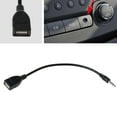 Portable 3.5mm to USB Converter Cable Connect to the Aux Interface of