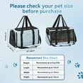 thumbnail image 3 of Petsfit Pet Carrier for Large and Medium Cats, Large Capacity Lightweight Soft-Sided Pet Carrier for Travel, with Adjustable Shoulder Strap, Locking Zipper Head and Washable Fleece Pad,Green, 3 of 9