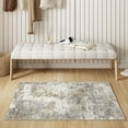 thumbnail image 2 of BERTHMEER 2'x3' Small Gray Area Rugs for Bathroom Bedroom Entryway Kitchen Dorm Entrance Non Slip Washable Brown Modern Abstract Contemporary Rugs, 2 of 5
