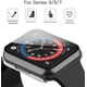thumbnail image 4 of Misxi Paquete de 2 estuches rígidos para PC con protector de pantalla de vidrio templado compatible con Apple Watch Series 9 (2023) Series 8 Series 7 41 mm, cubierta ultrafina resistente a los arañazo, 4 of 4