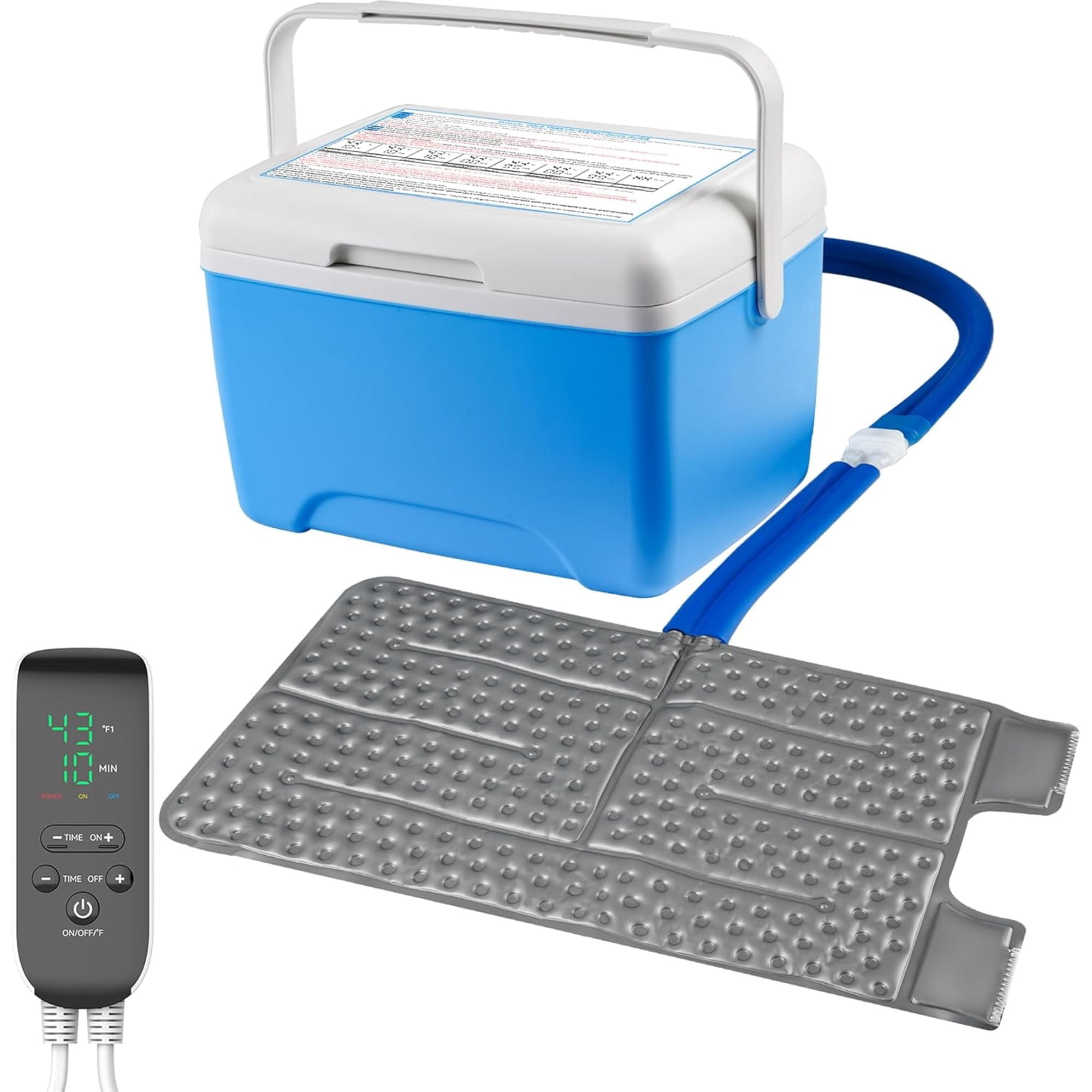 Suncall Cold Therapy Ice Machine with Compression and Timer - XL Universal Pad for Back Lumbar and Full Body Pain Relief