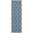 thumbnail image 3 of Safavieh Courtyard Alyssa Geometric Indoor/Outdoor Runner Rug, 2'3" x 8', Blue/Beige, 3 of 10