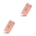thumbnail image 3 of Qarigey Cartera larga clásica y duradera para mujer hecha de cuero PU para mujer cartera para mujer cartera monedero rosa rosa 2Conjunto, 3 of 6