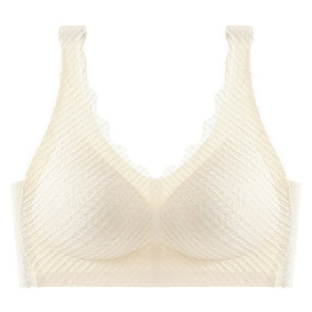 GENGING Ladies Tops Clearance Women s Suspender Bra Fall Tops Seamless No Steel Ring Fashion Gathered Sports Bra