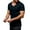 Navy, variant on MIXUE Shirts For Men Summer Solid Color V Neck Short Sleeve Casual Pullover Tops T Shirts Daily-Wear,Gray,L