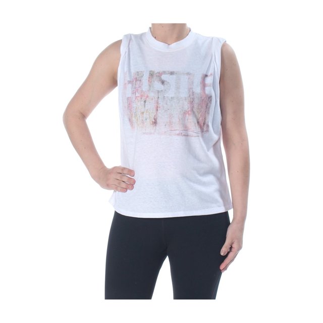 Camiseta sin mangas Free People Hustle blanca pequeña