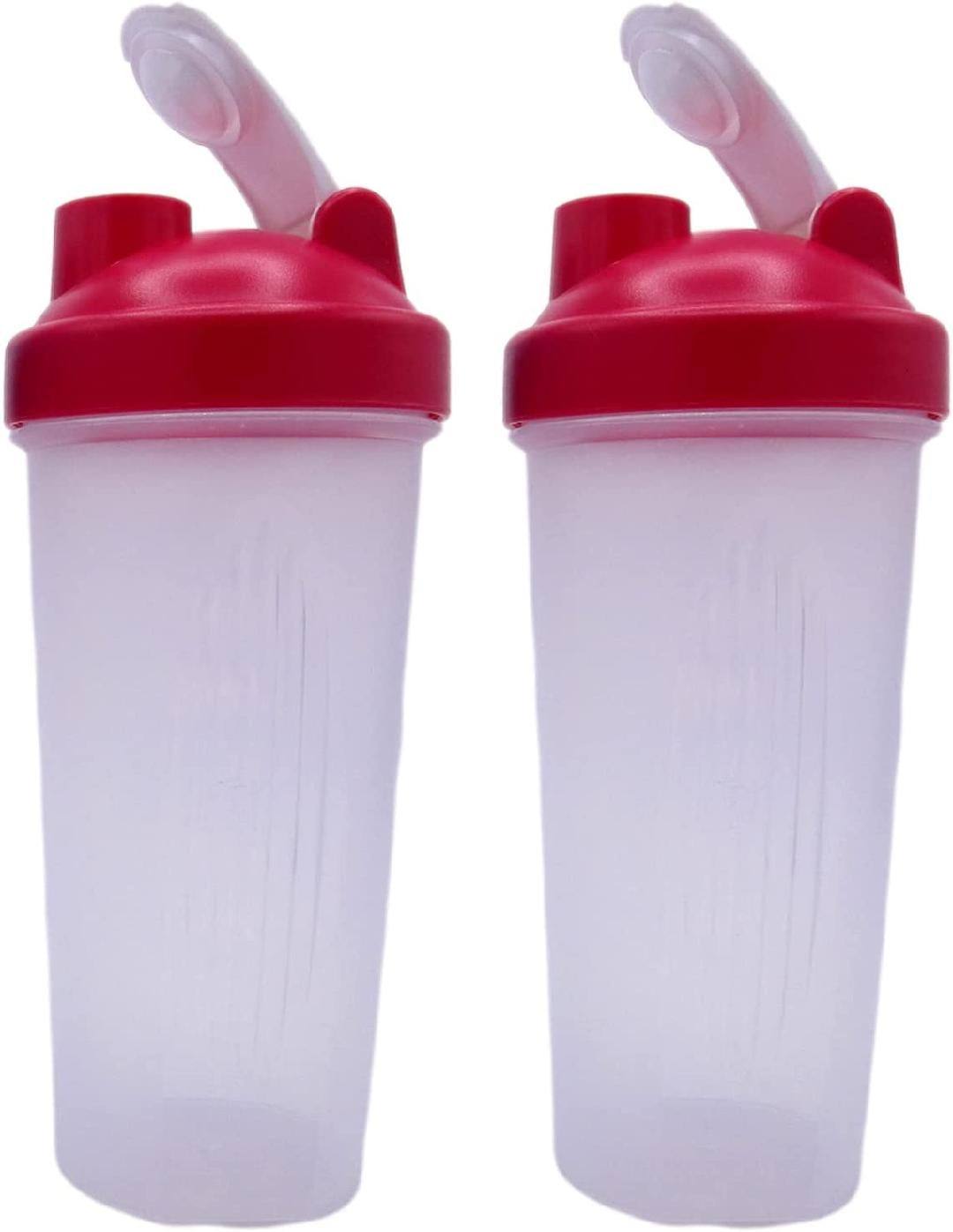 2 Pack Nutritional Protein Shaker Bottles 20.3oz Mixing Cups BPA Free