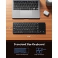thumbnail image 4 of Teclado Bluetooth plegable Samsers de tamaño completo con panel táctil, 4 of 9