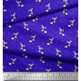 thumbnail image 3 of Soimoi Silk Fabric Footprint,Cheese & Rat Kids Printed Craft Fabric by The Yard 42 Inch Wide, 3 of 3