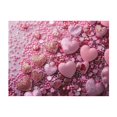 thumbnail image 4 of KLL Pink Glitter Heart Candy Print Fleece Throw Blanket, Horizontal Fleece Bedding Cute Soft Blankets Comfy Fleece Flannel Plush Home Decor for Couch & Bed -80"x60", 4 of 9