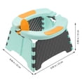 thumbnail image 4 of DRAFIDEEP Compact Potty Seat Black 1 Set 9.1x8.7x5.9in for Children Outdoor Activities, 4 of 6