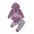 thumbnail image 1 of Fortune Bébé Automne Manches Longues Combinaison à Capuche Cerf Pantalon Renne Ensemble 2 Pcs, 1 of 6