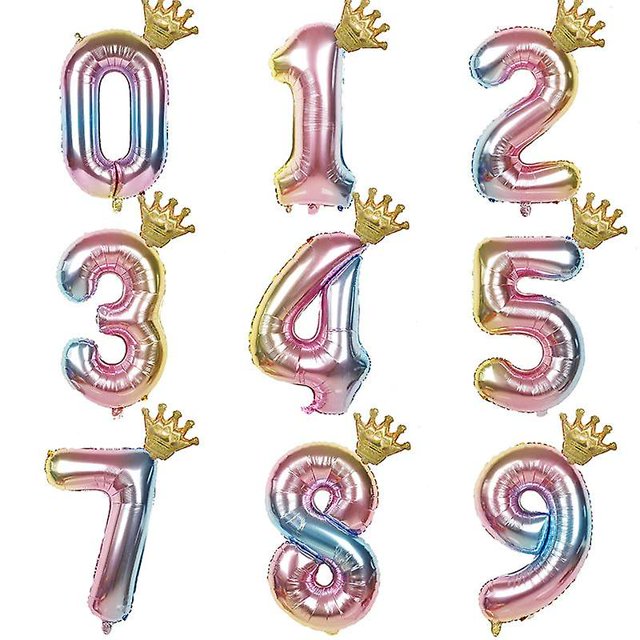 Globos de cumpleaños Números Decoraciones para fiestas de cumpleaños