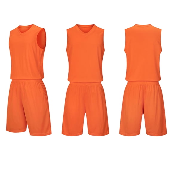 Xdegoge Soccer Jersey Sets Boys V Neck Sleeveless Vest and Shorts Basketball Uniform Sport Football Tracksuit Suit Size 4-13