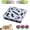 Gray, variant on Cat Nail File Enrichment Box,  Indoor Cats Felt Maze Box,Interactive Cat Toy Puzzle Toys with 3 Bell Balls, Self Play Scratcher Maze Box to File Nails, Relieve Boredom