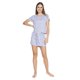 thumbnail image 1 of Conjunto Pijama Estrellas Para Mujer Short Blusa Gris gris GRA INCÃGNITA 660049, 1 of 5